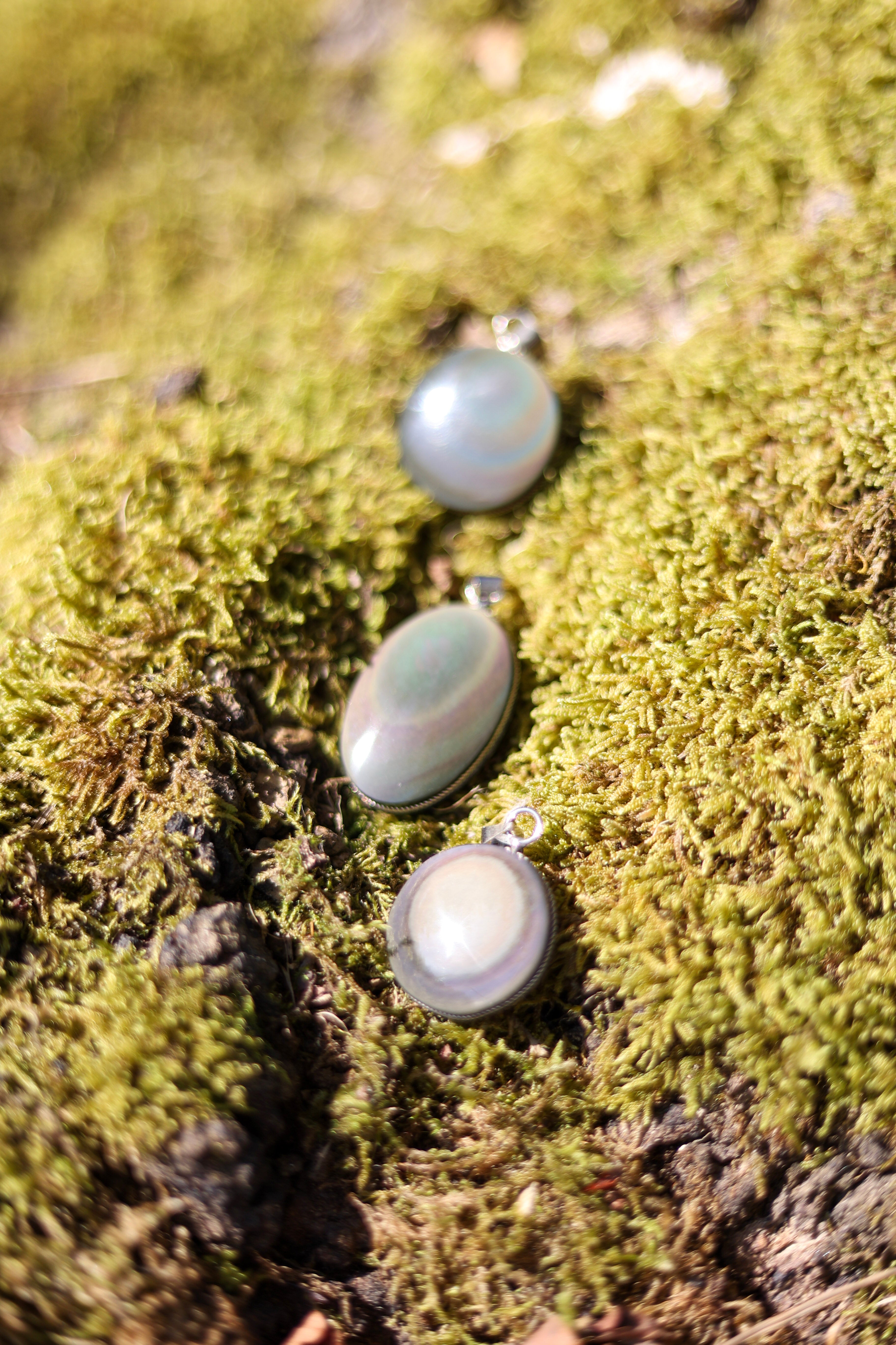 Obsidienne œil céleste Mexique • Pendentif