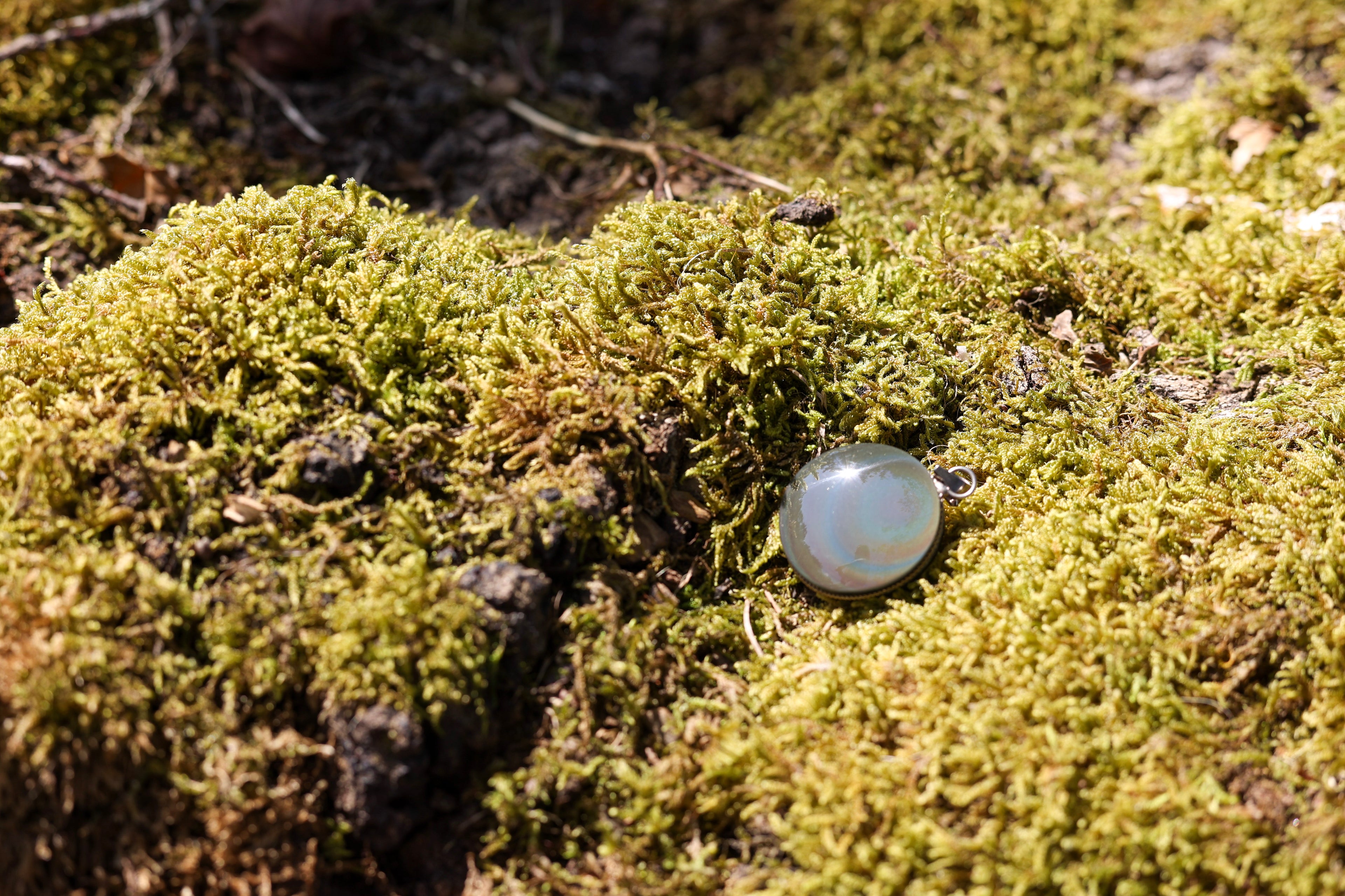 Obsidienne œil céleste Mexique • Pendentif